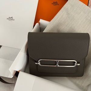 hermes roulis slim 8F with silver buckle